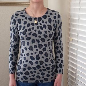 Gap cheetah print sweater